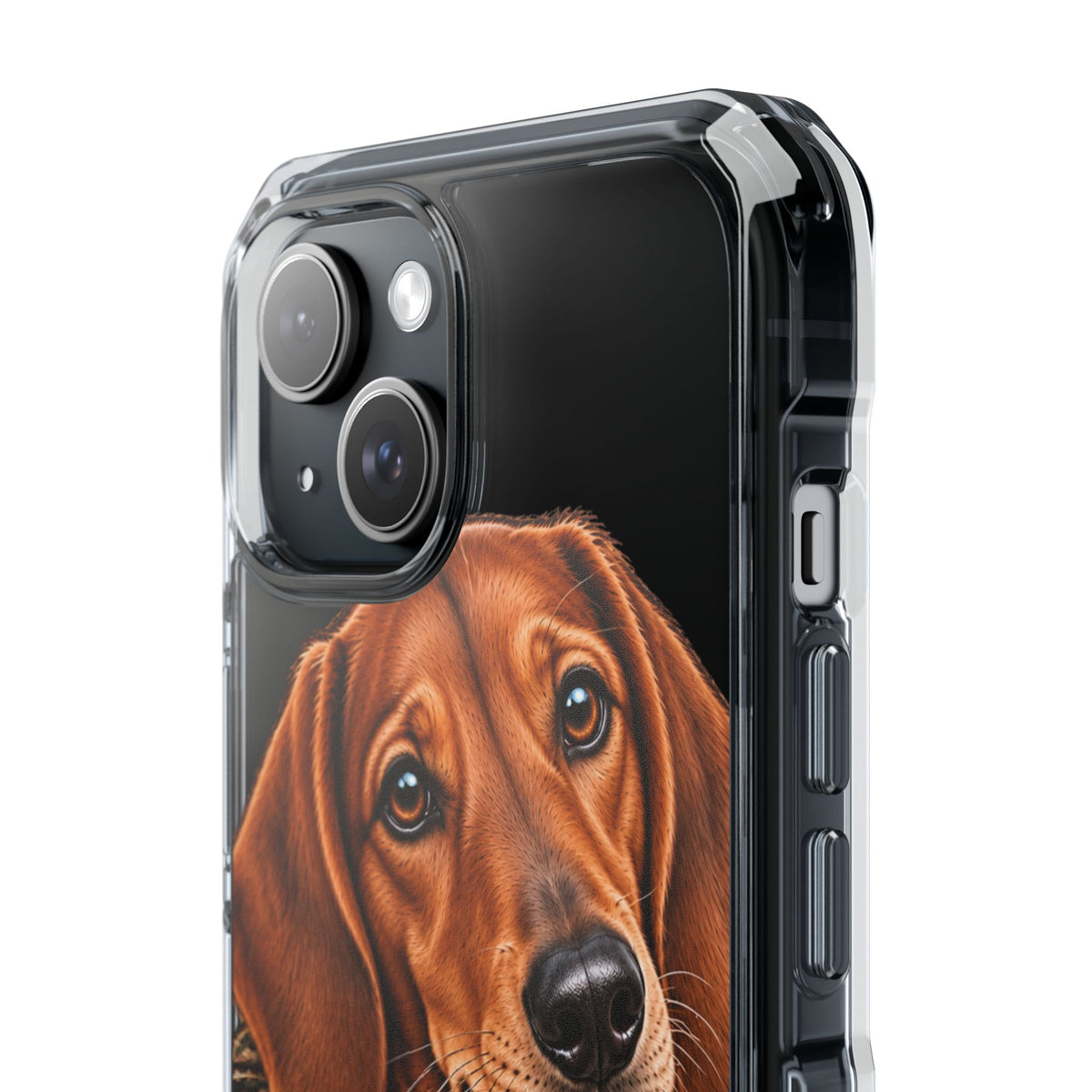 Clear Magnetic Phone Case — Dachshund Weenie Dog Personalized
