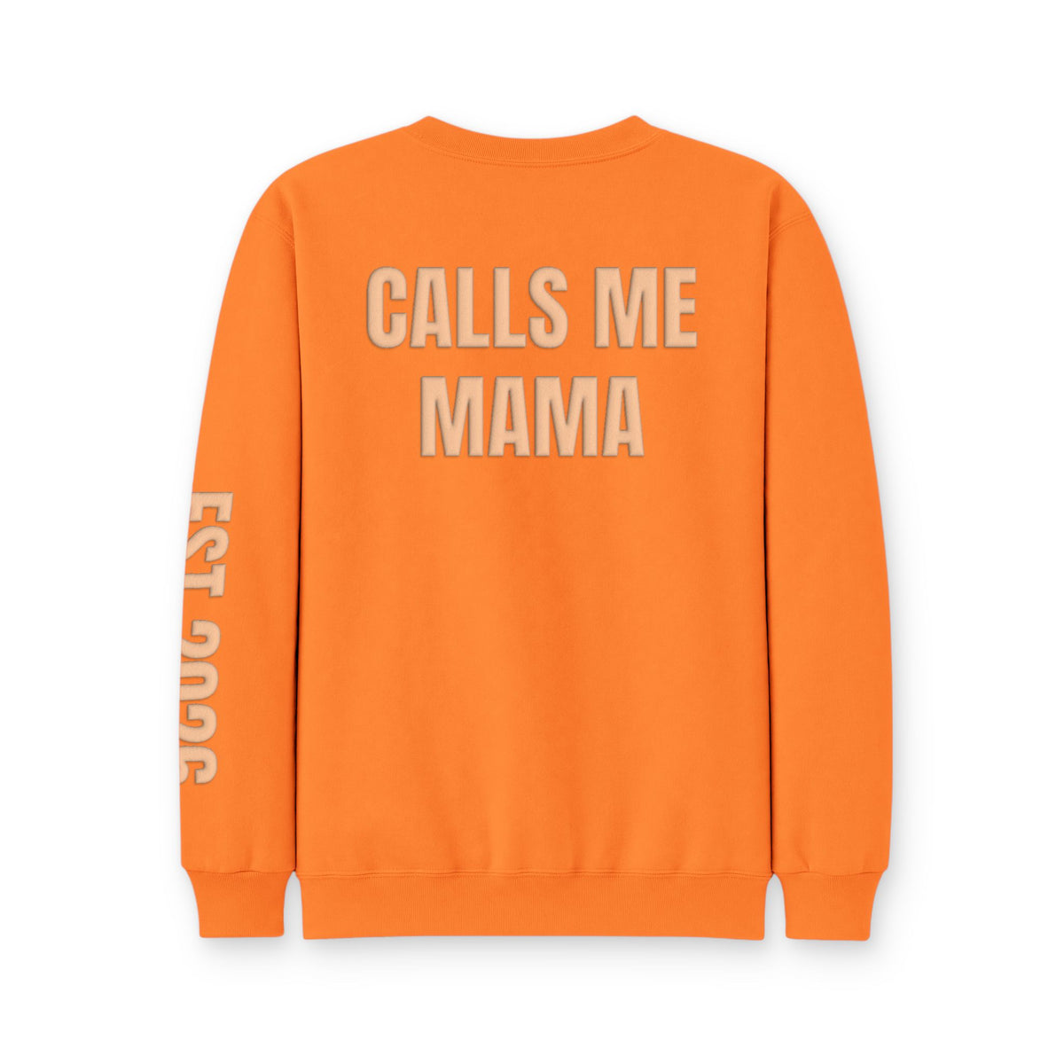 Personalized Hunting Mama Sweatshirt, My Favorite Hunting Buddy, Hunter Orange Puff Sweatshirt, Custom Hunting Mom Gift
