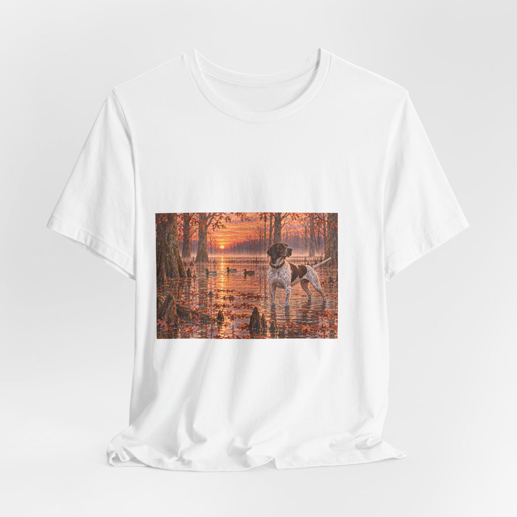 Cypress Swamp Sunrise Dog T-Shirt
