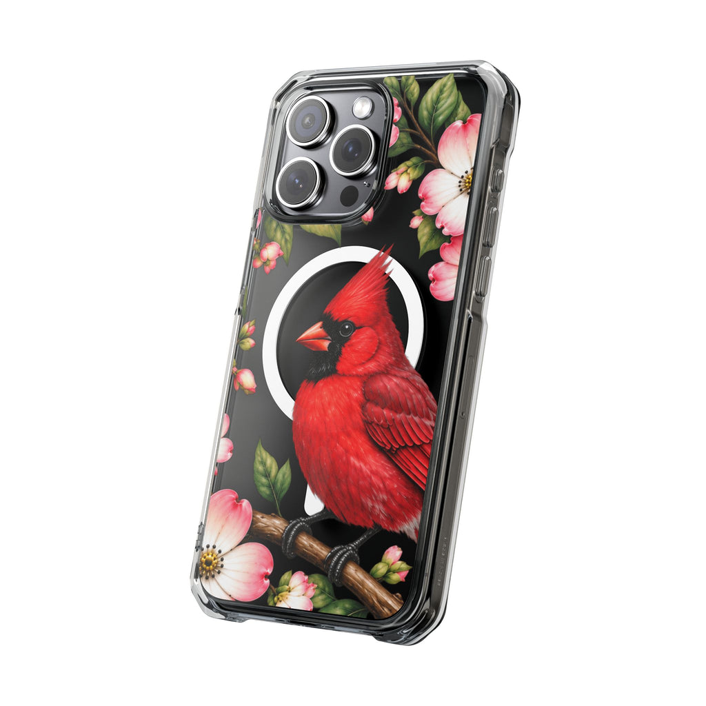 Clear Magnetic Phone Case — Cardinal Scene