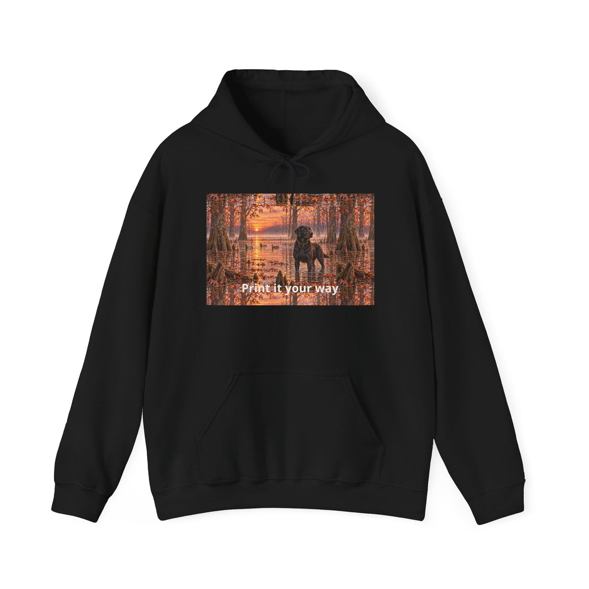 Hoodie — Autumn Forest Couple Photo "Paint It Your Way"