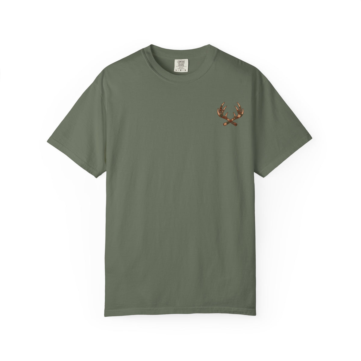 Faux Patchwork Doe Deer Shirt, Hunting Tee, Rustic Deer Hunter Gift