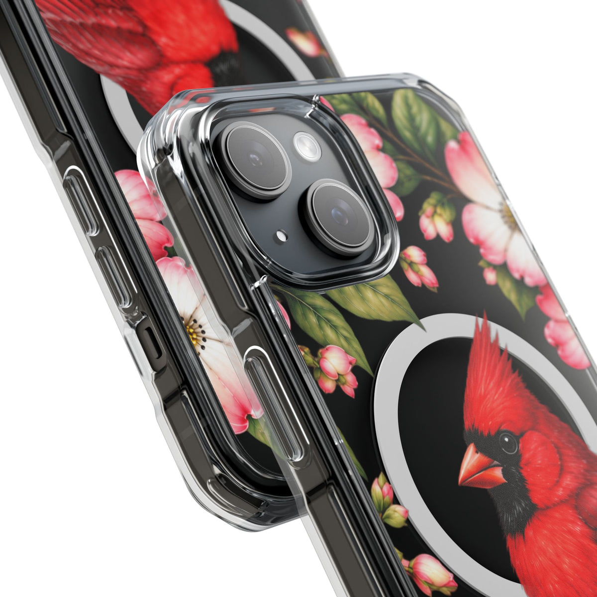 Clear Magnetic Phone Case — Cardinal Scene