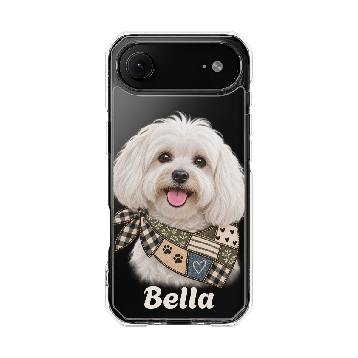 Clear Magnetic Phone Case — Maltese Personalized
