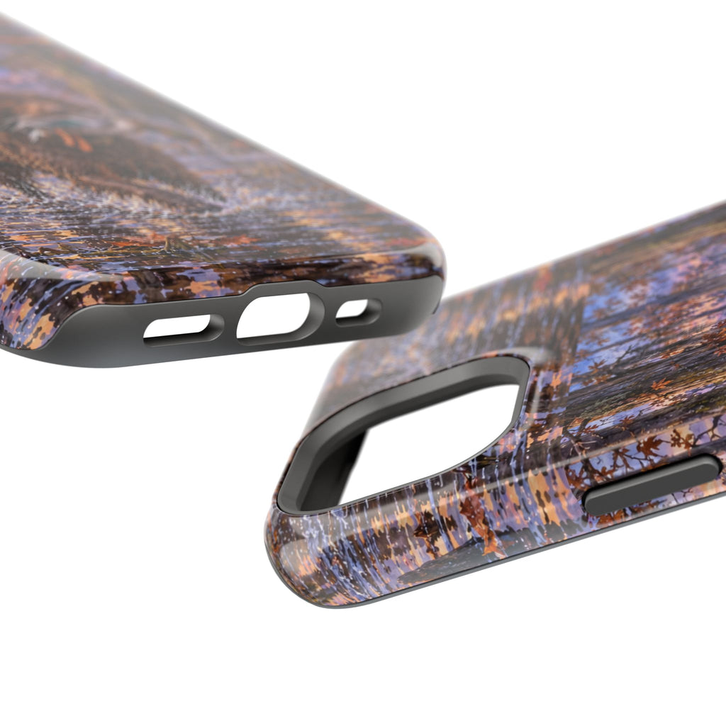 Clear Magnetic Phone Case — Boykin spaniel with Duck swamp