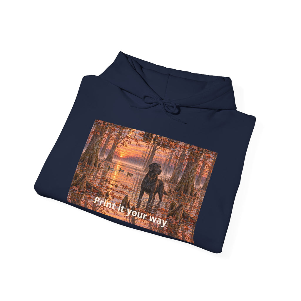 Hoodie — Autumn Forest Couple Photo "Paint It Your Way"