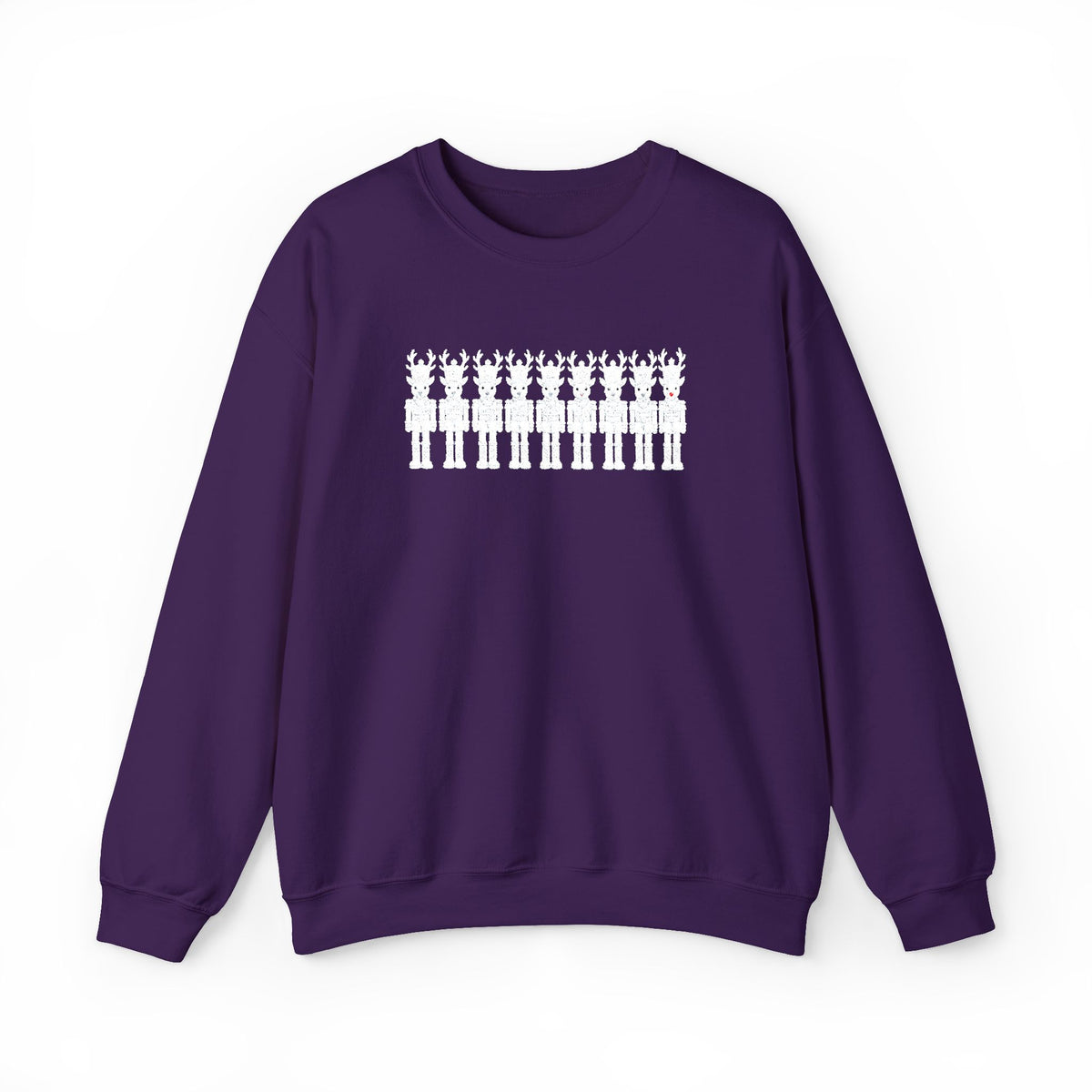 Nutcracker Reindeer Embroidered Sweatshirt | Christmas Crewneck