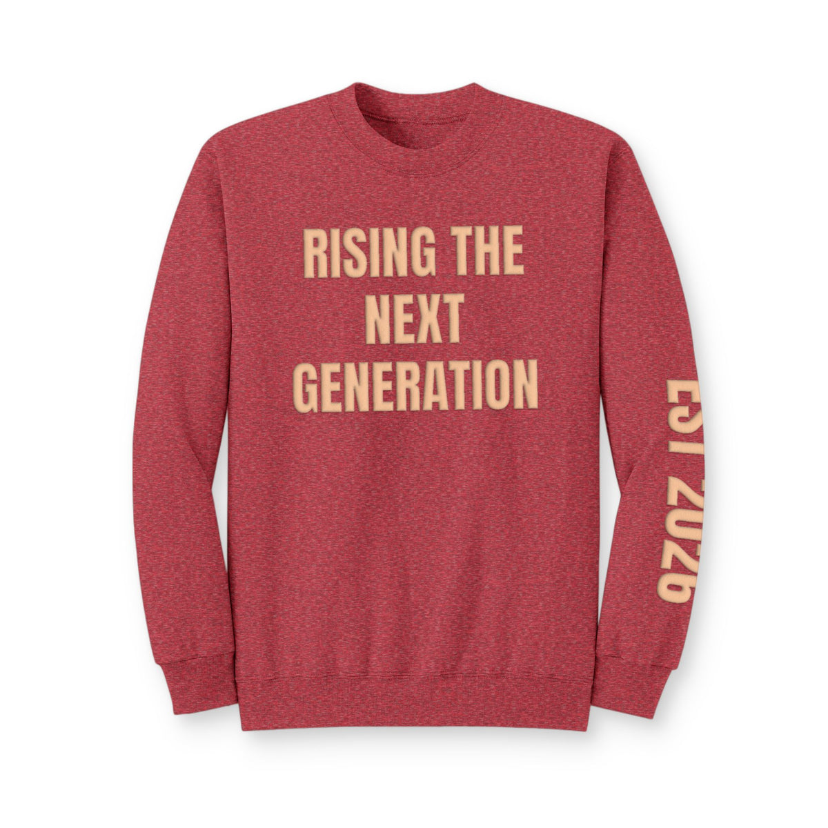 Personalized Hunting Mama Sweatshirt, Raising the Next Generation, Hunter Orange Puff Sweatshirt, Custom Hunting Mom Gift