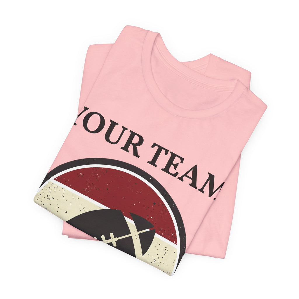 Retro Football Season Tee | Vintage Stripes Grunge Football Shirt