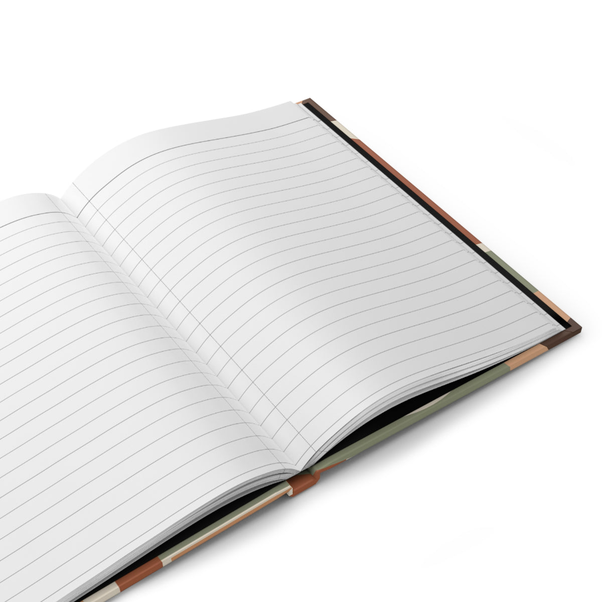 Retro Arch Pattern Hardcover Journal — Lined Matte Notebook for Notes & Daily Planning