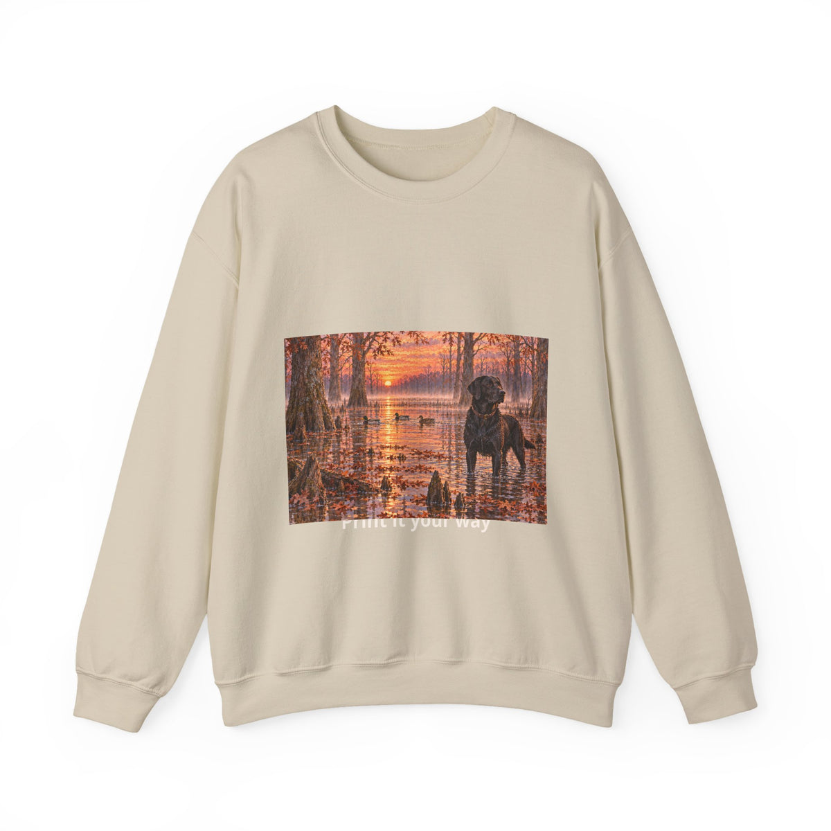 Dog Lake Sunset Crewneck Sweatshirt