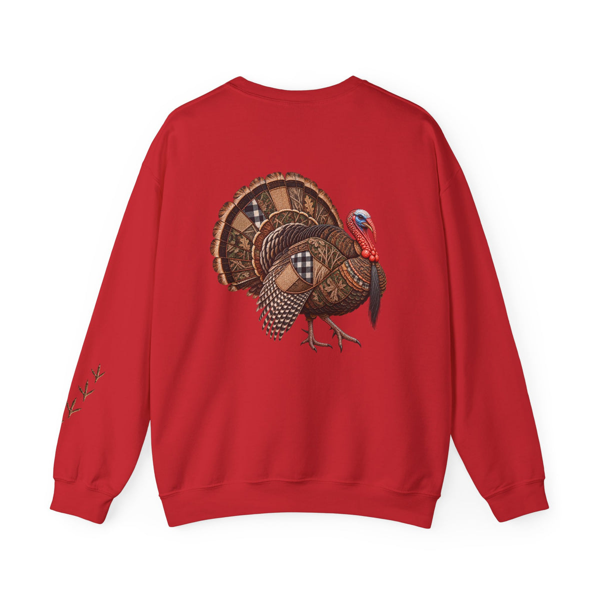 Faux Patchwork Turkey Shirt, Turkey Hunting Long Sleeve, Arkansas Waterfowl Hunter Gift