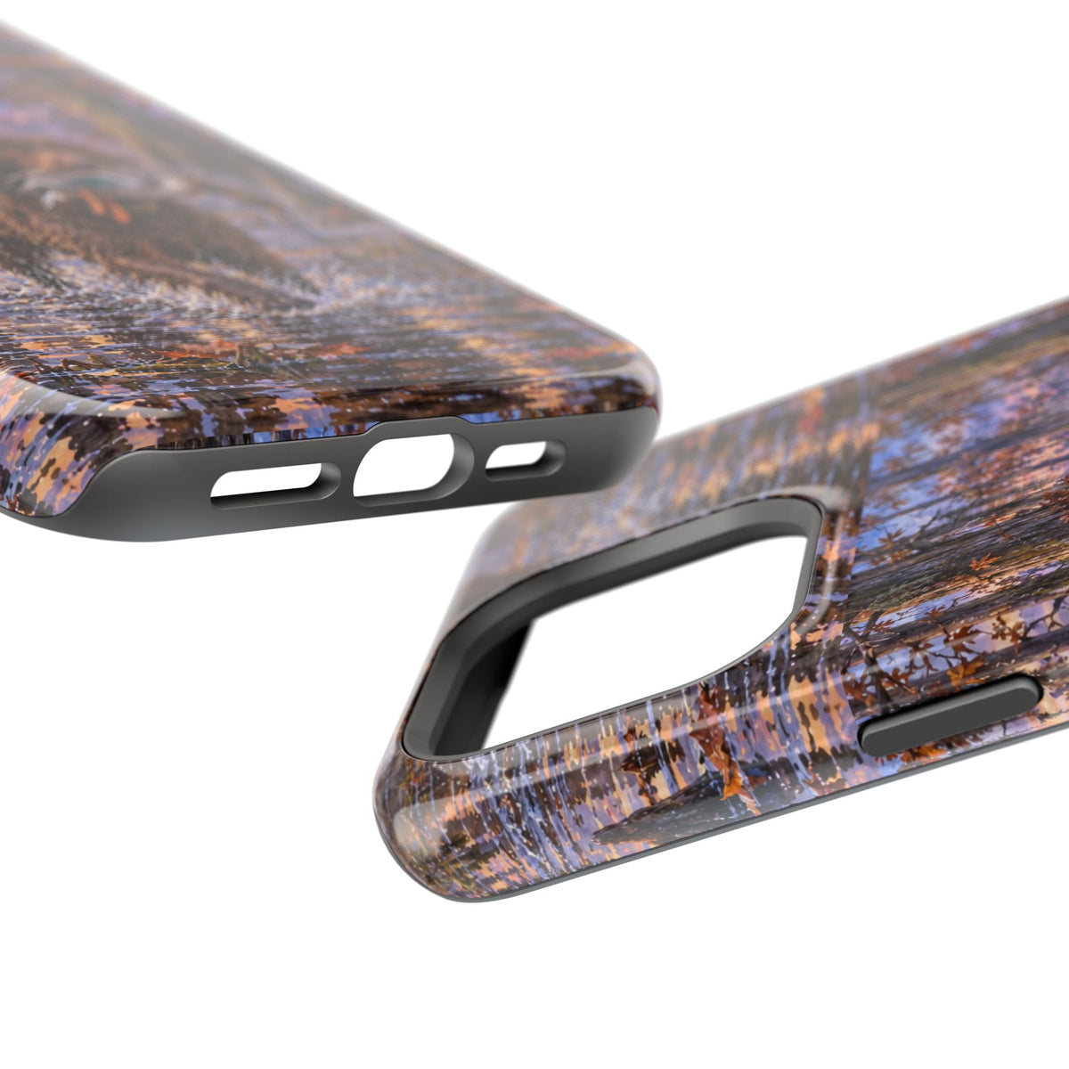 Clear Magnetic Phone Case — Boykin spaniel with Duck swamp