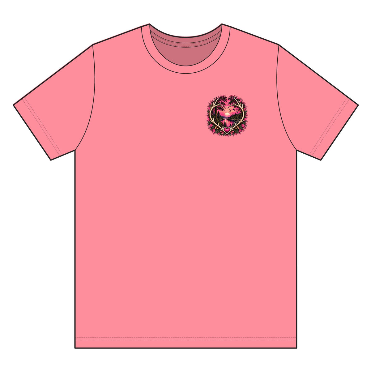 Deer Hunting Pink Shirt, Hunting Tails Tee, Deer Hunting T-Shirt, Deer Hunter Gift, Deer Season Shirt, Hunting Camp Shirt, Pink Safety Shirt