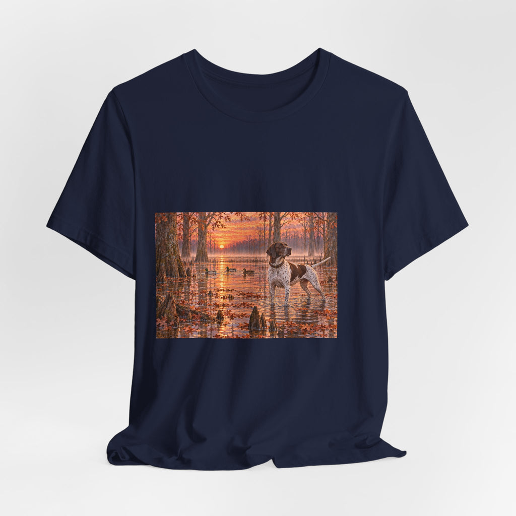 Cypress Swamp Sunrise Dog T-Shirt