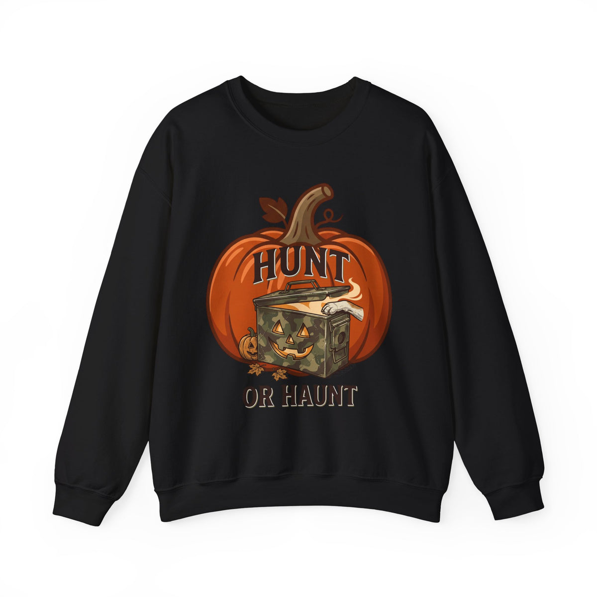 Hunt or Haunt Sweatshirt | Spooky Hunting, Halloween Pumpkin Camper