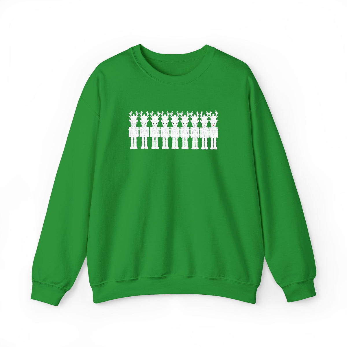 Nutcracker Reindeer Embroidered Sweatshirt | Christmas Crewneck