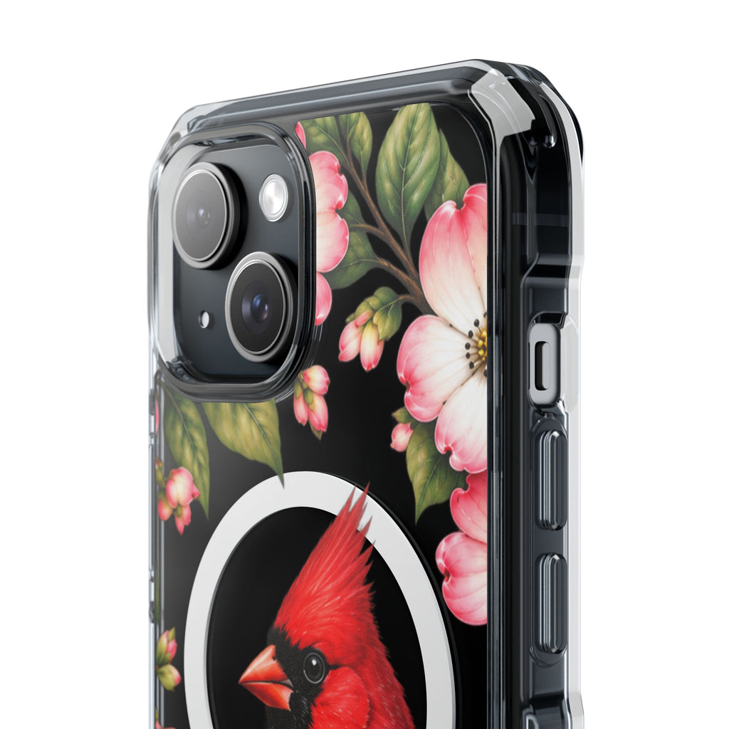 Clear Magnetic Phone Case — Cardinal Scene
