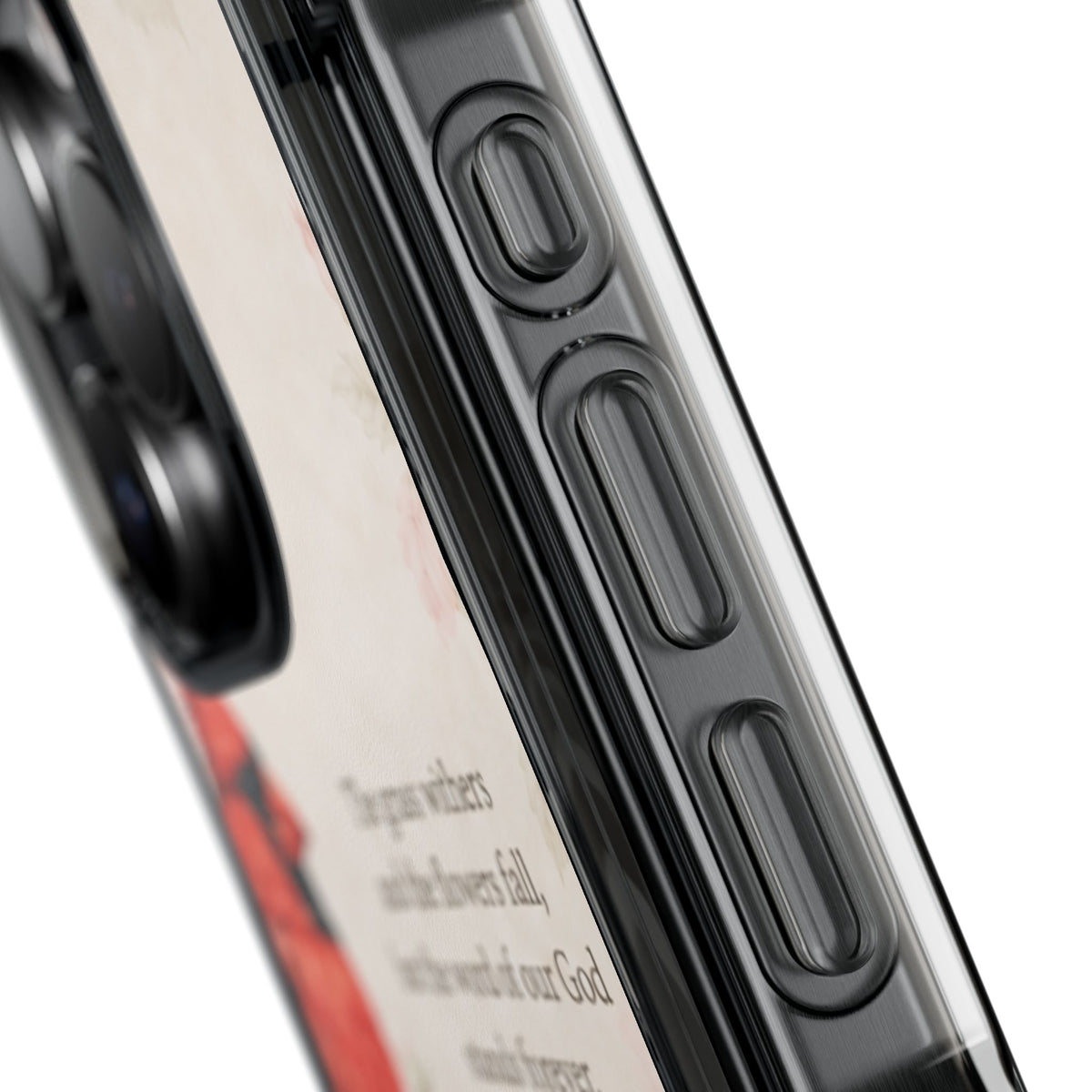 Clear Magnetic Phone Case — Cardinal Scene Isiah 40:8