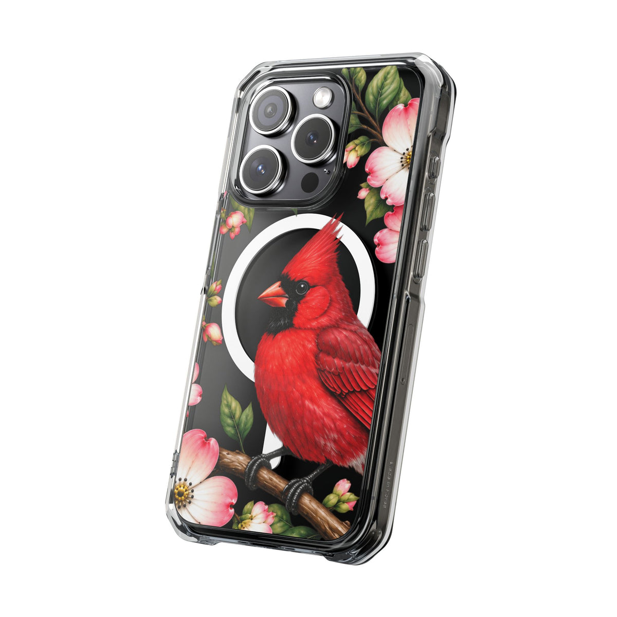 Clear Magnetic Phone Case — Cardinal Scene
