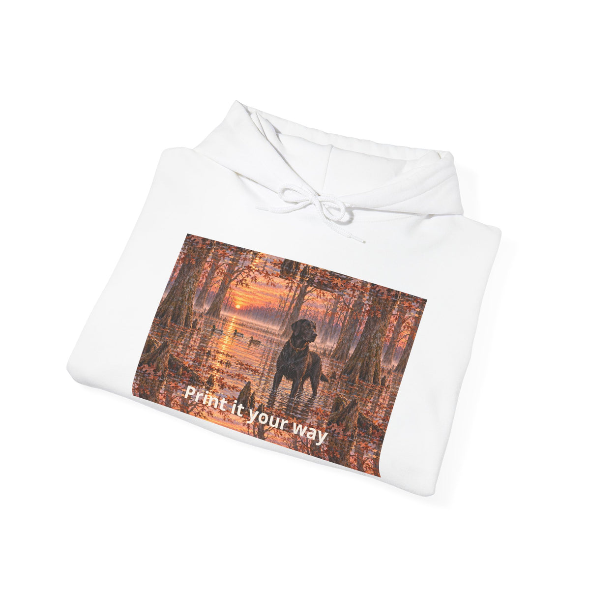 Hoodie — Autumn Forest Couple Photo "Paint It Your Way"