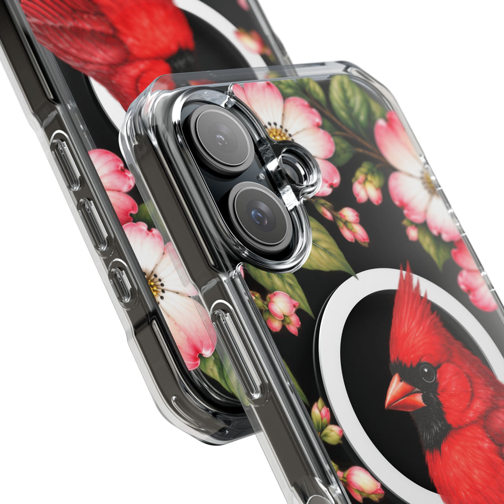 Clear Magnetic Phone Case — Cardinal Scene