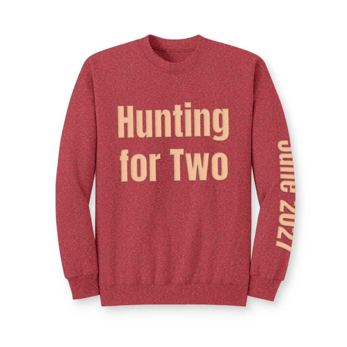 Personalized Mom to Be Sweatshirt, Custom Due Date Pregnancy Announcement, Hunter Sweatshirt, Blue Puff Expecting Mom Gift