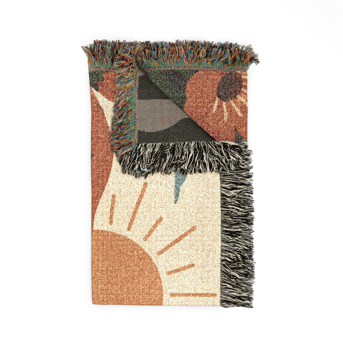 Floral Woven Throw/Blanket — Vintage Botanical Throw