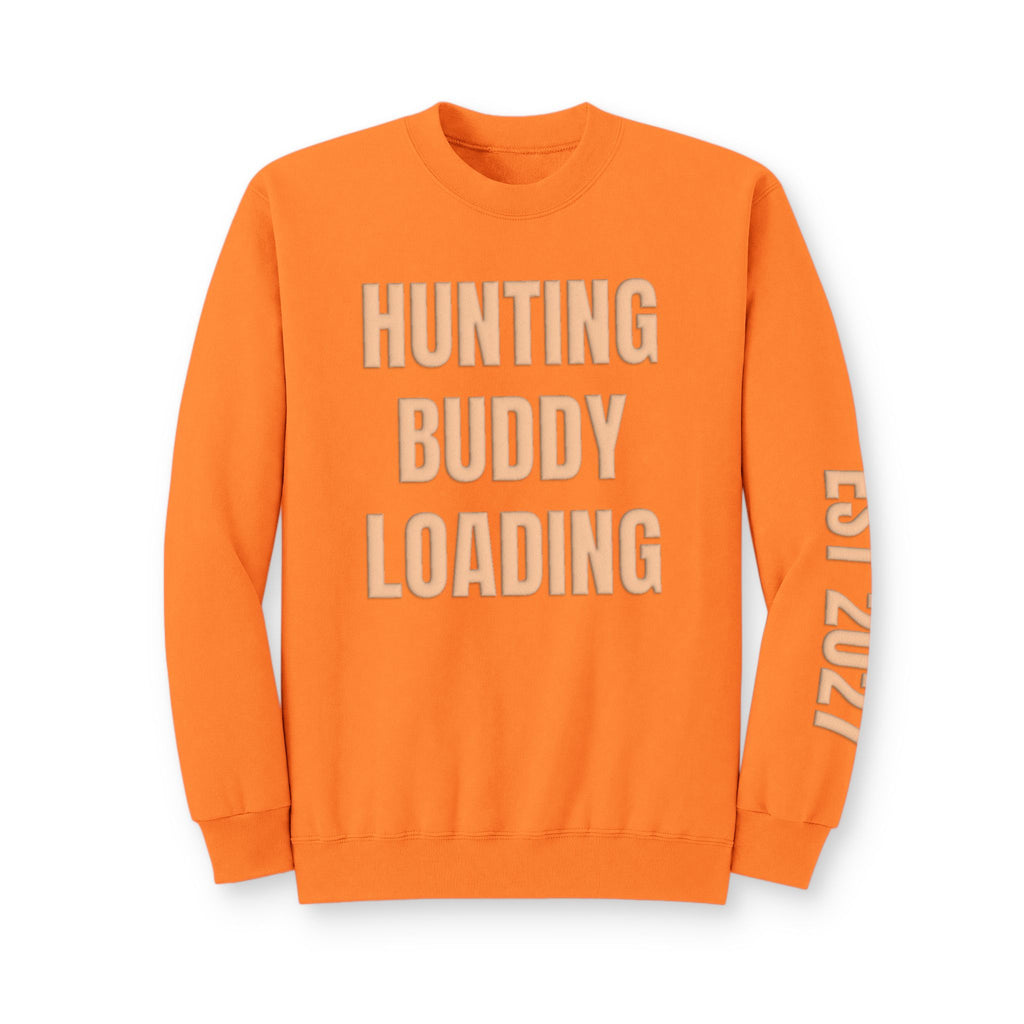 Personalized Hunting Mama Sweatshirt, Hunting Buddy Loading Shirt, Hunter Orange Puff Sweatshirt, Custom Mom Hunting Gift