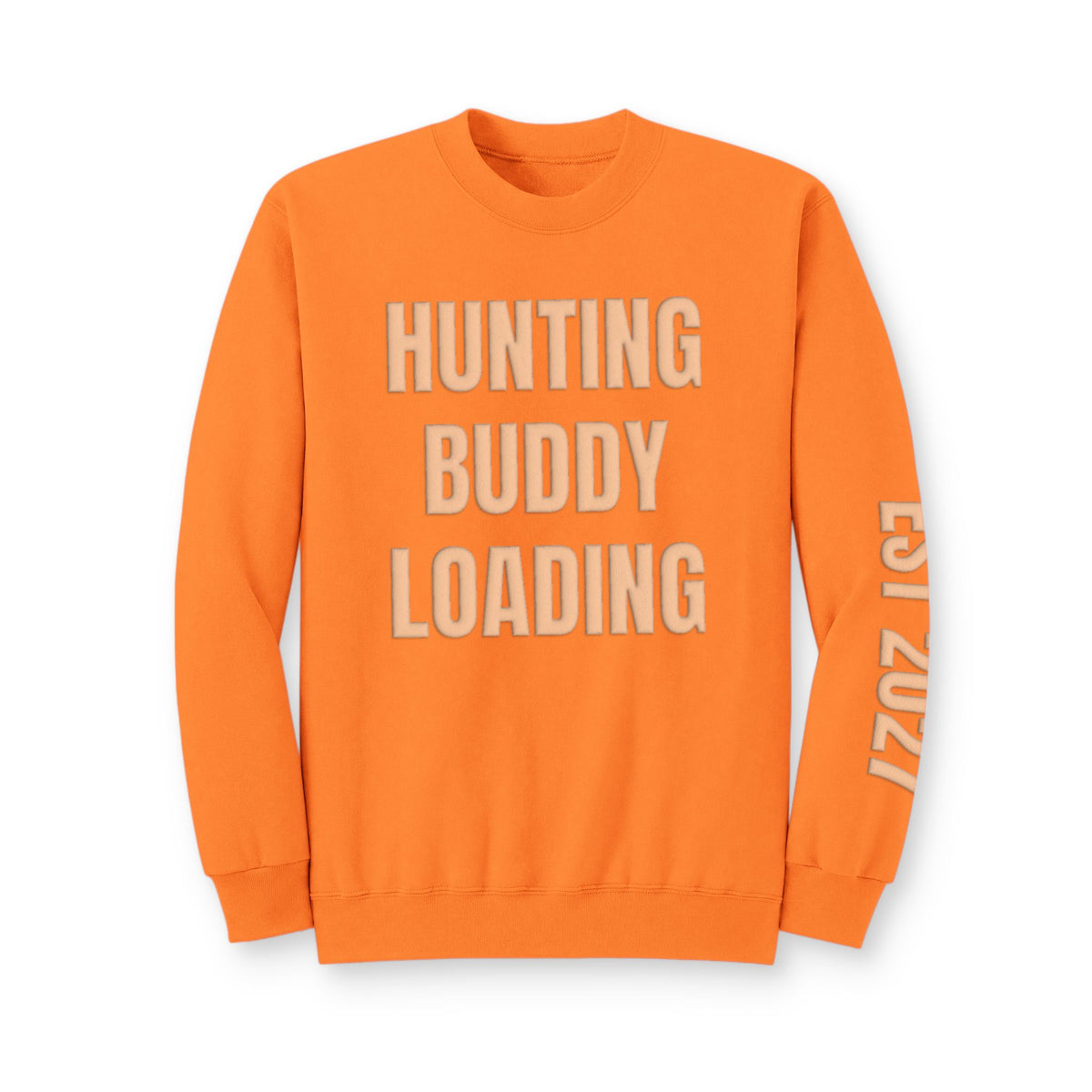 Personalized Hunting Mama Sweatshirt, Hunting Buddy Loading Shirt, Hunter Orange Puff Sweatshirt, Custom Mom Hunting Gift