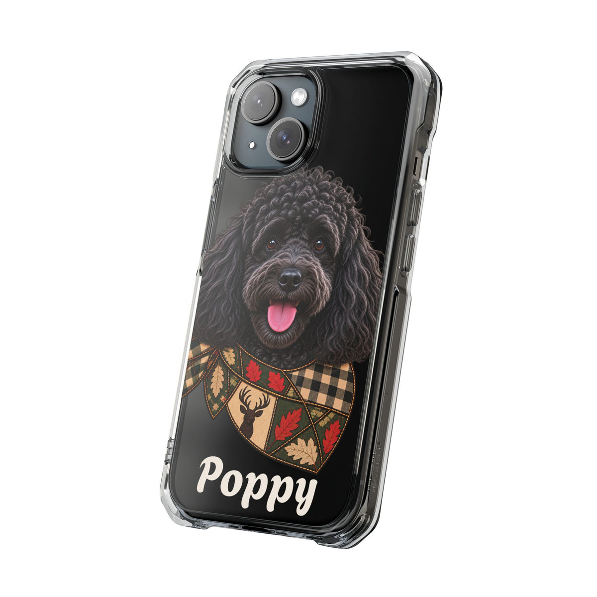 Clear Magnetic Phone Case — Poodle Personalized