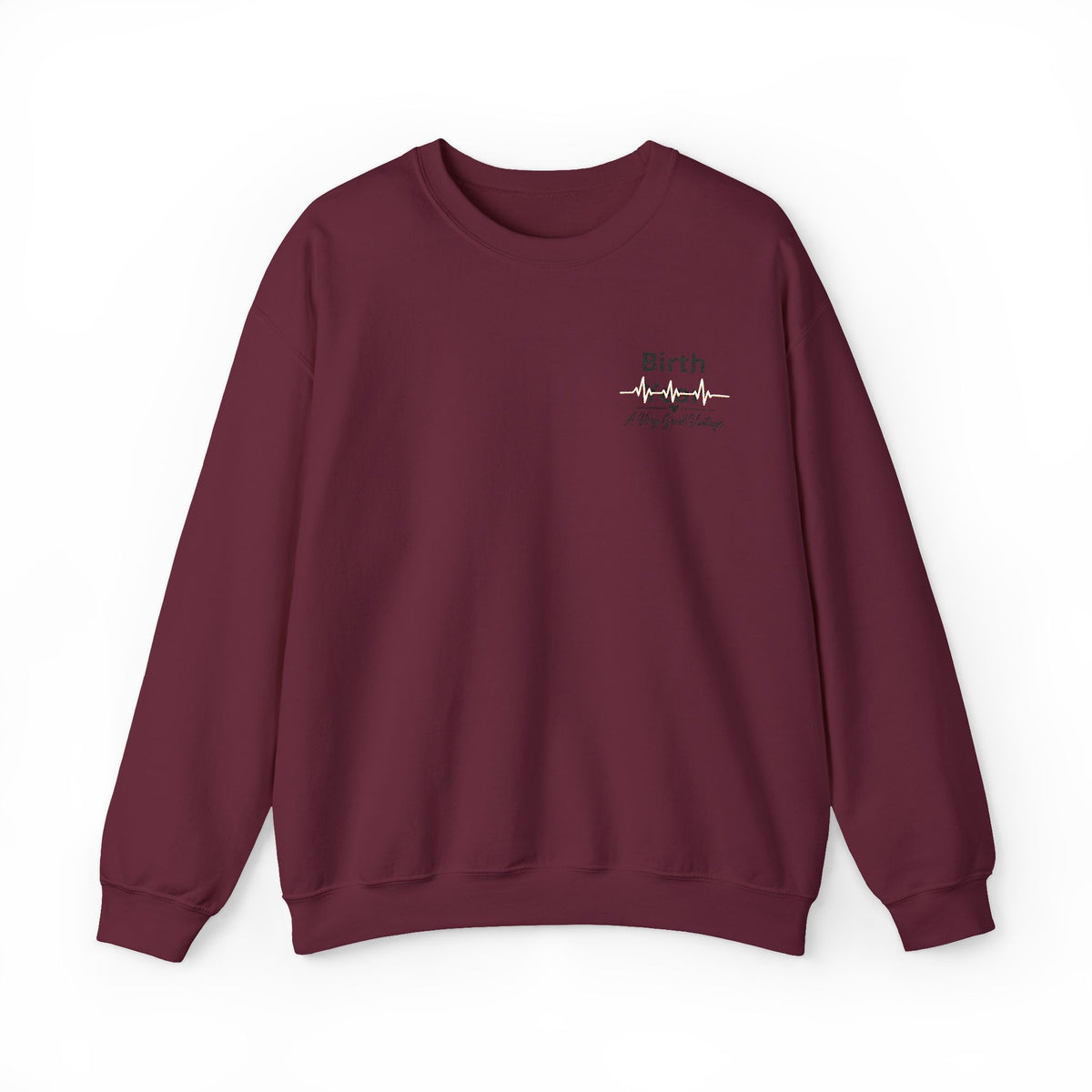 Birth Year Crewneck Sweatshirt — Personalized Vintage Heartbeat Design