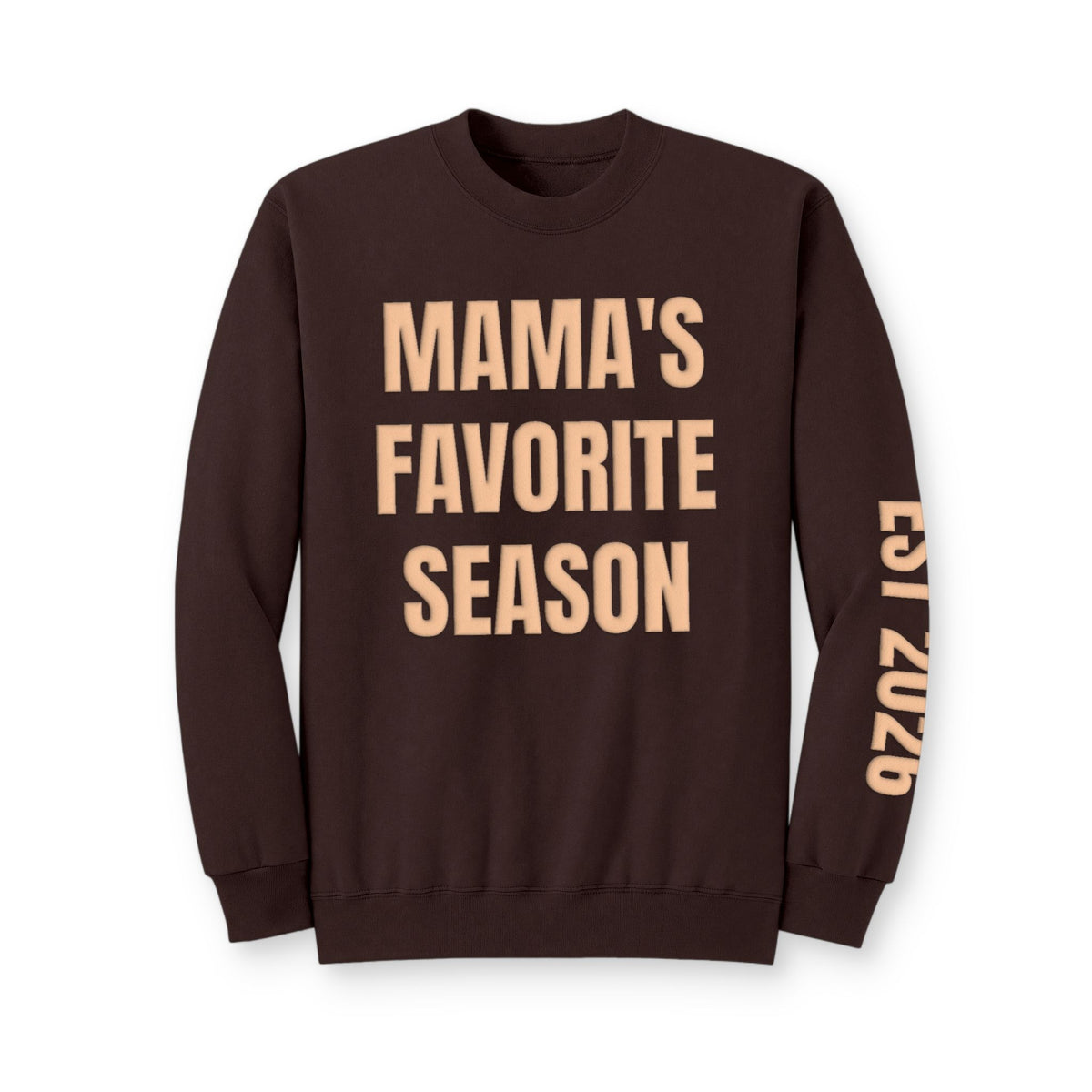 Personalized Hunting Mama Sweatshirt, Mama's Favorite Season, Hunter Orange Puff Sweatshirt, Custom Hunting Mom Gift