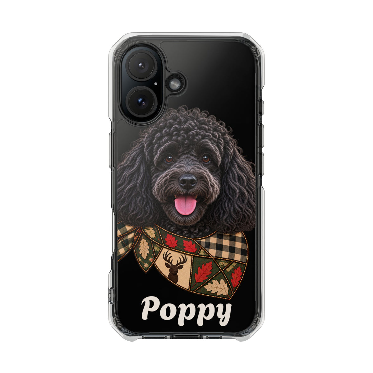 Clear Magnetic Phone Case — Poodle Personalized