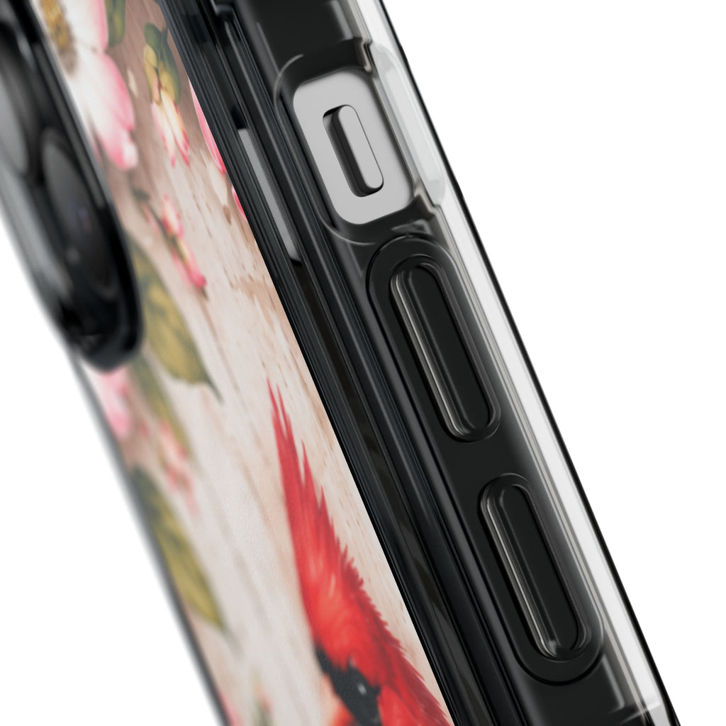 Clear Magnetic Phone Case Cardinal Scene