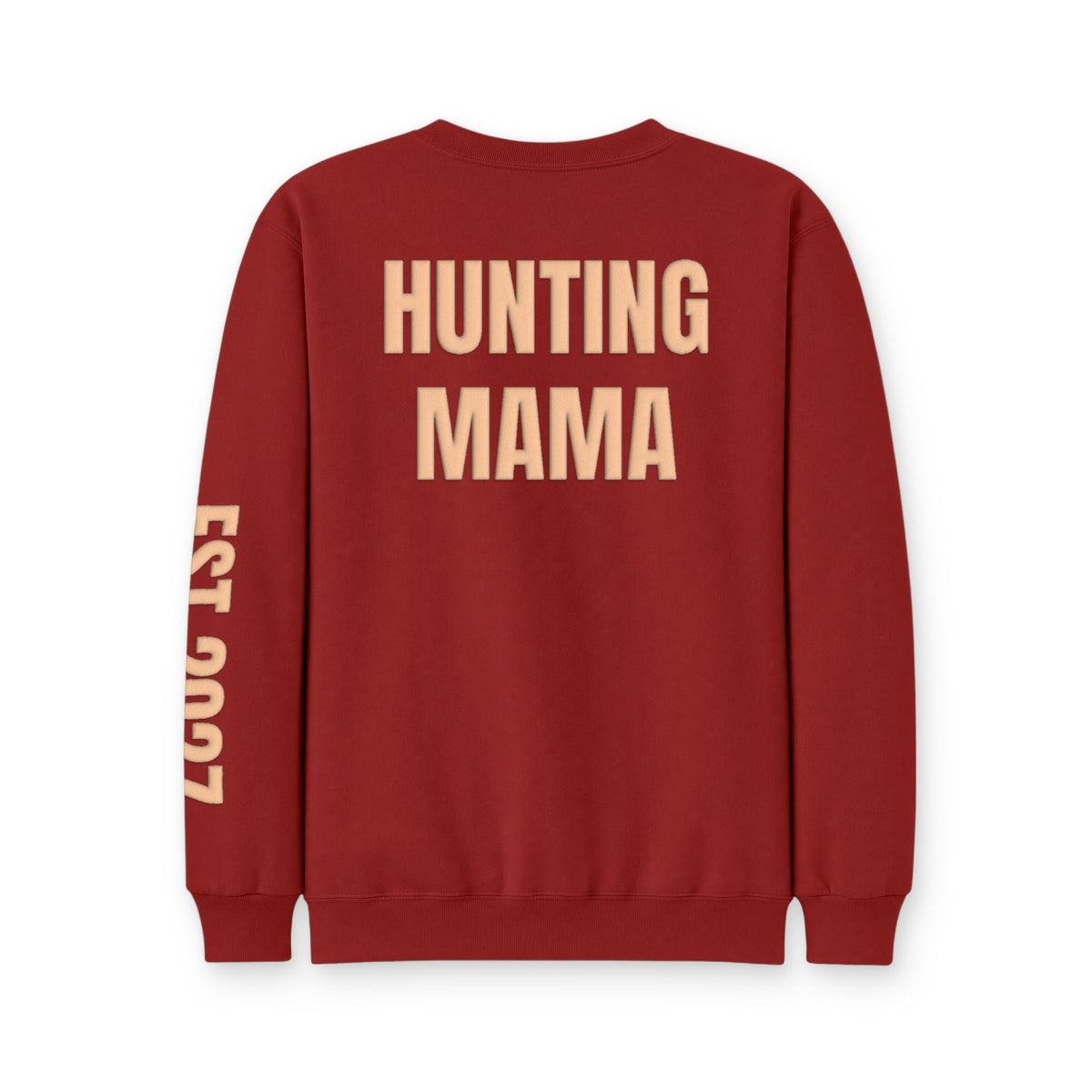 Personalized Hunting Mama Sweatshirt, Little Hunter on the Way Shirt, Hunter Orange Puff Sweatshirt, Custom Mom Hunting Gift