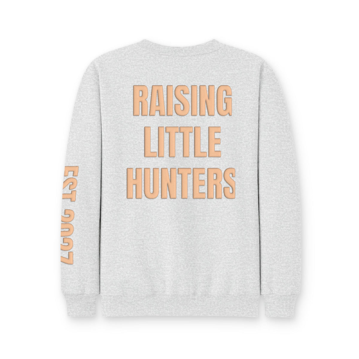 Personalized Hunting Mama Sweatshirt, Raising My Little Hunting Buddy Shirt, Hunter Orange Puff Sweatshirt, Custom Mom Hunting Gift