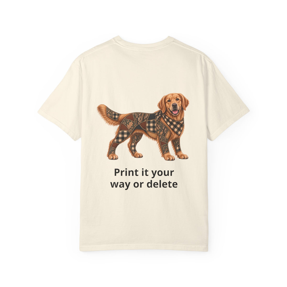 Faux Patchwork Golden Retriever Shirt, Full Body Golden Retriever Hunting Long Sleeve, Arkansas Hunter Gift
