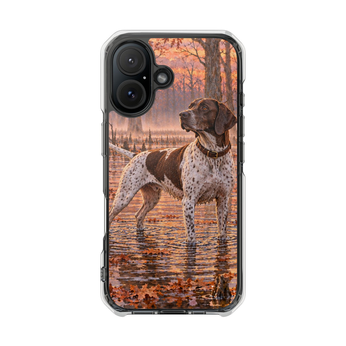 Clear Magnetic Phone Case — Pointer Bird Dog Swamp