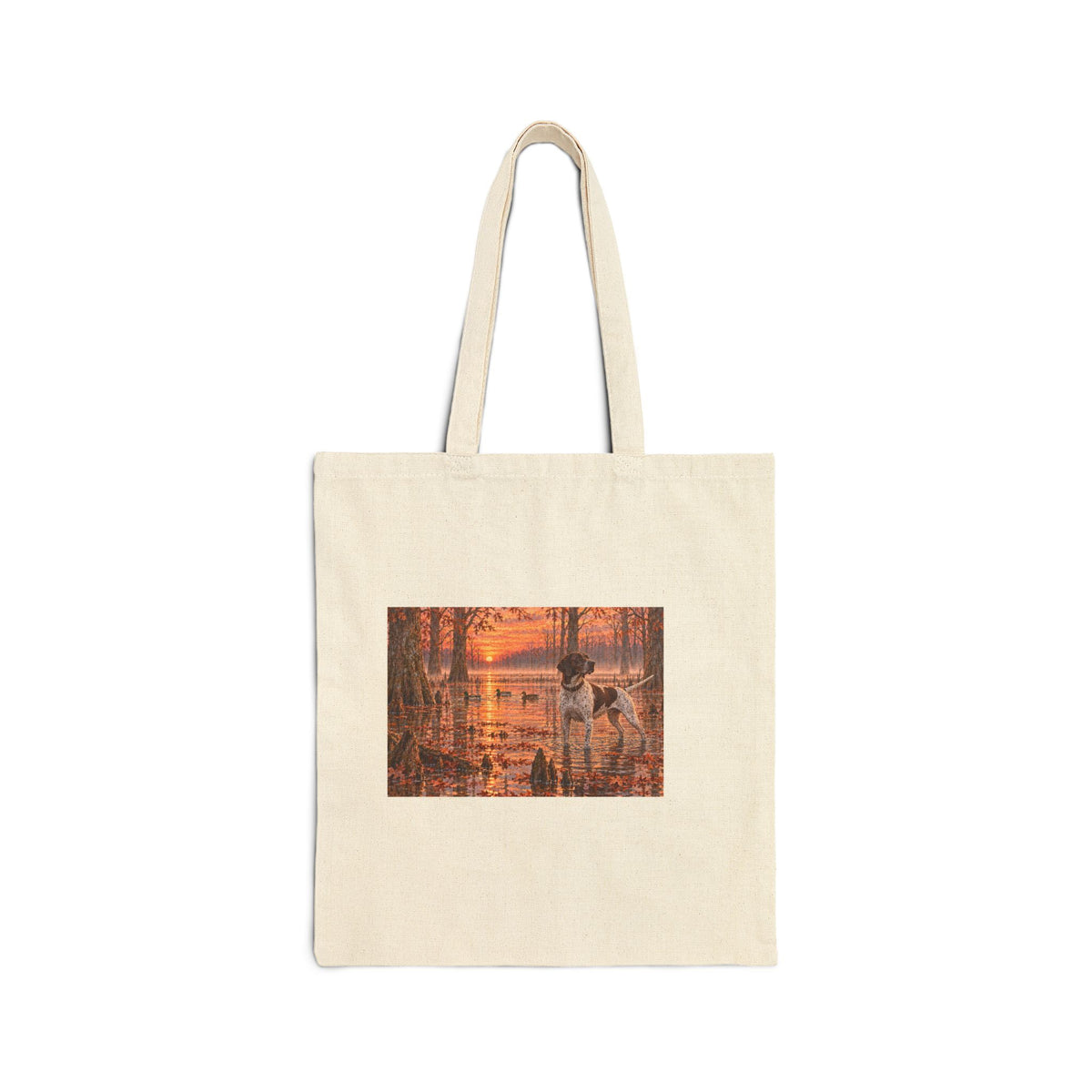 Autumn Woodland Tote Bag – Deer & Lake Canvas Market Bag
