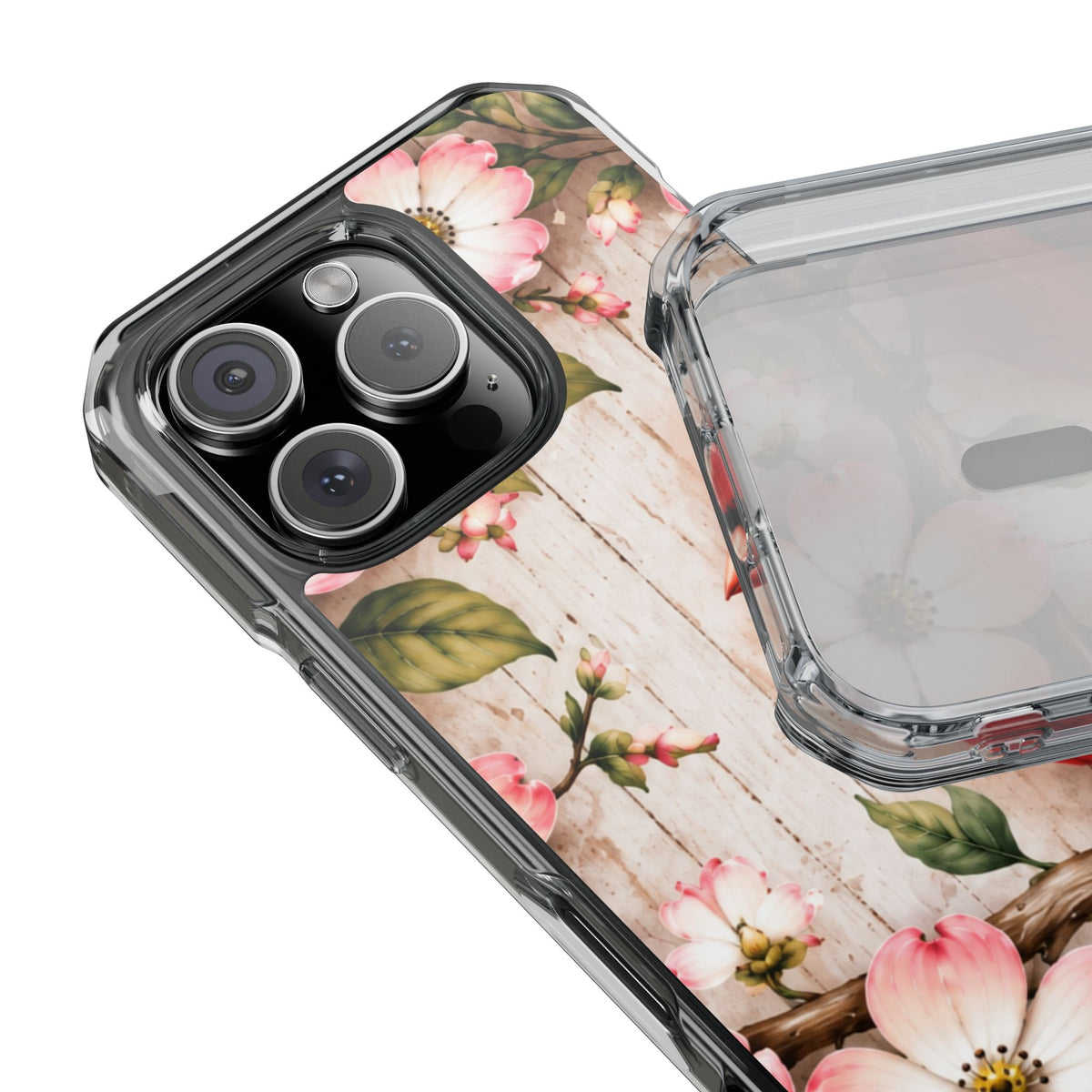 Clear Magnetic Phone Case Cardinal Scene