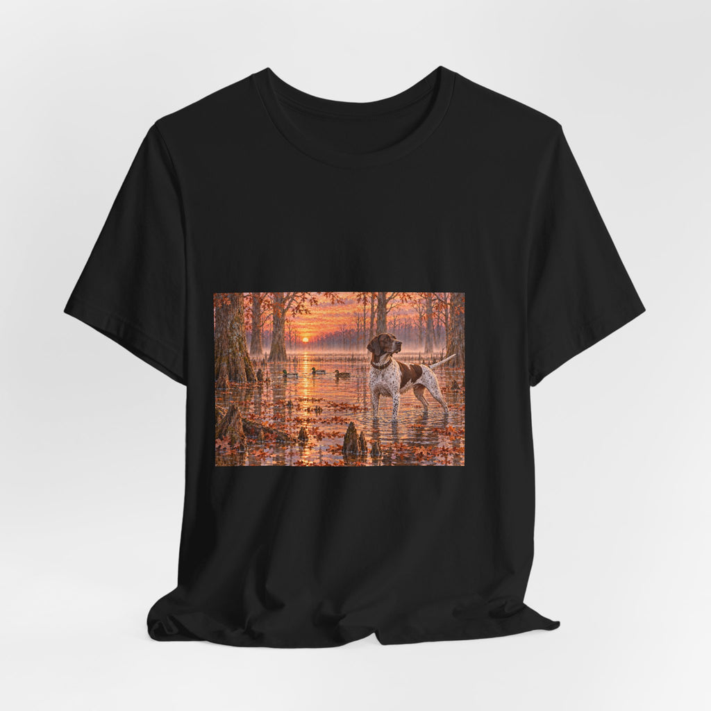 Cypress Swamp Sunrise Dog T-Shirt