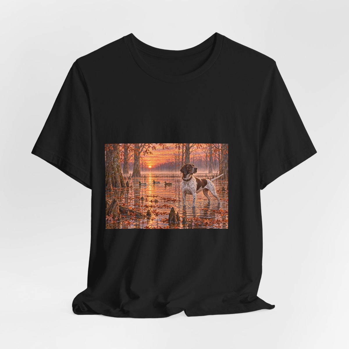 Cypress Swamp Sunrise Dog T-Shirt