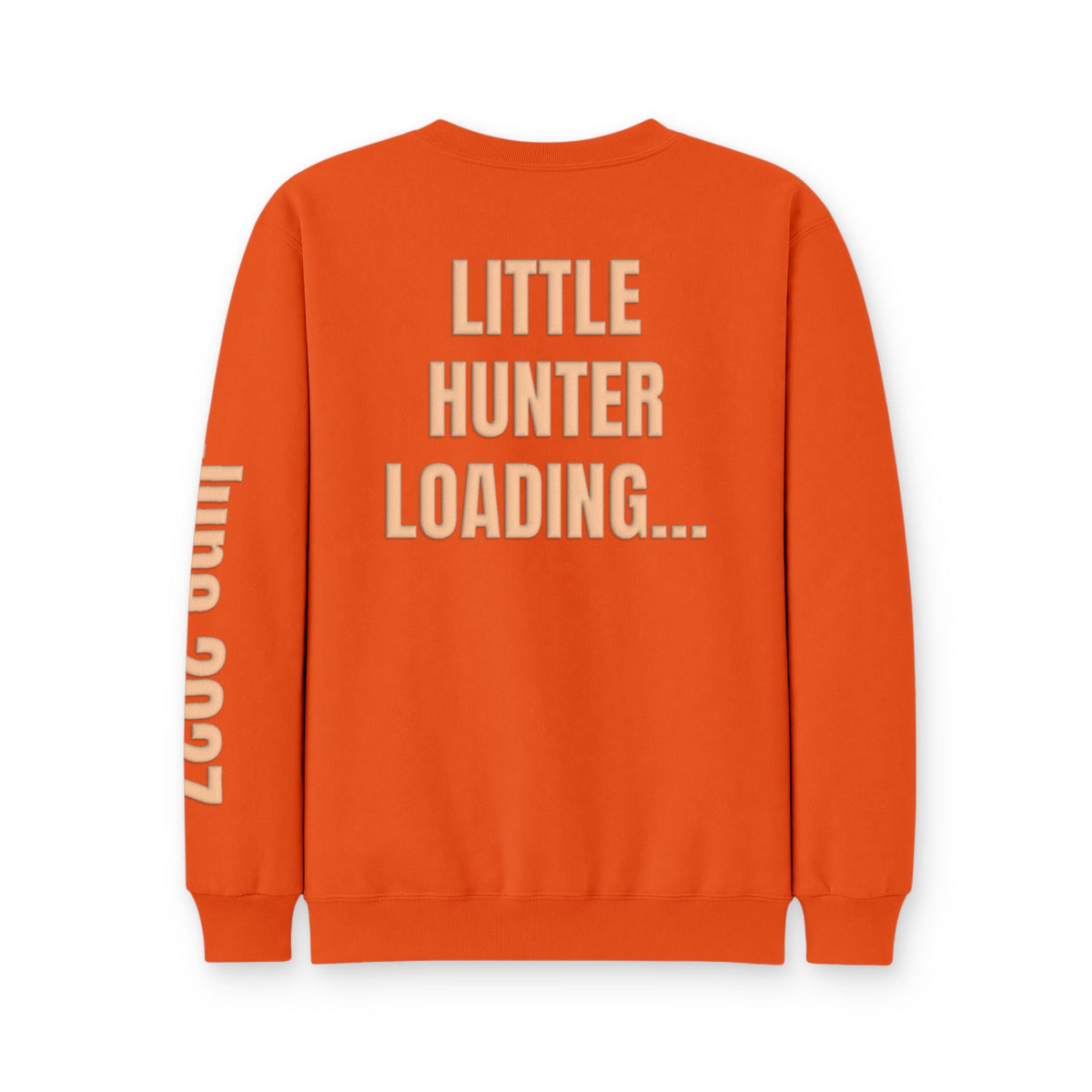 Personalized Mom to Be Sweatshirt, Custom Due Date Pregnancy Announcement, Hunter Sweatshirt, Blue Puff Expecting Mom Gift