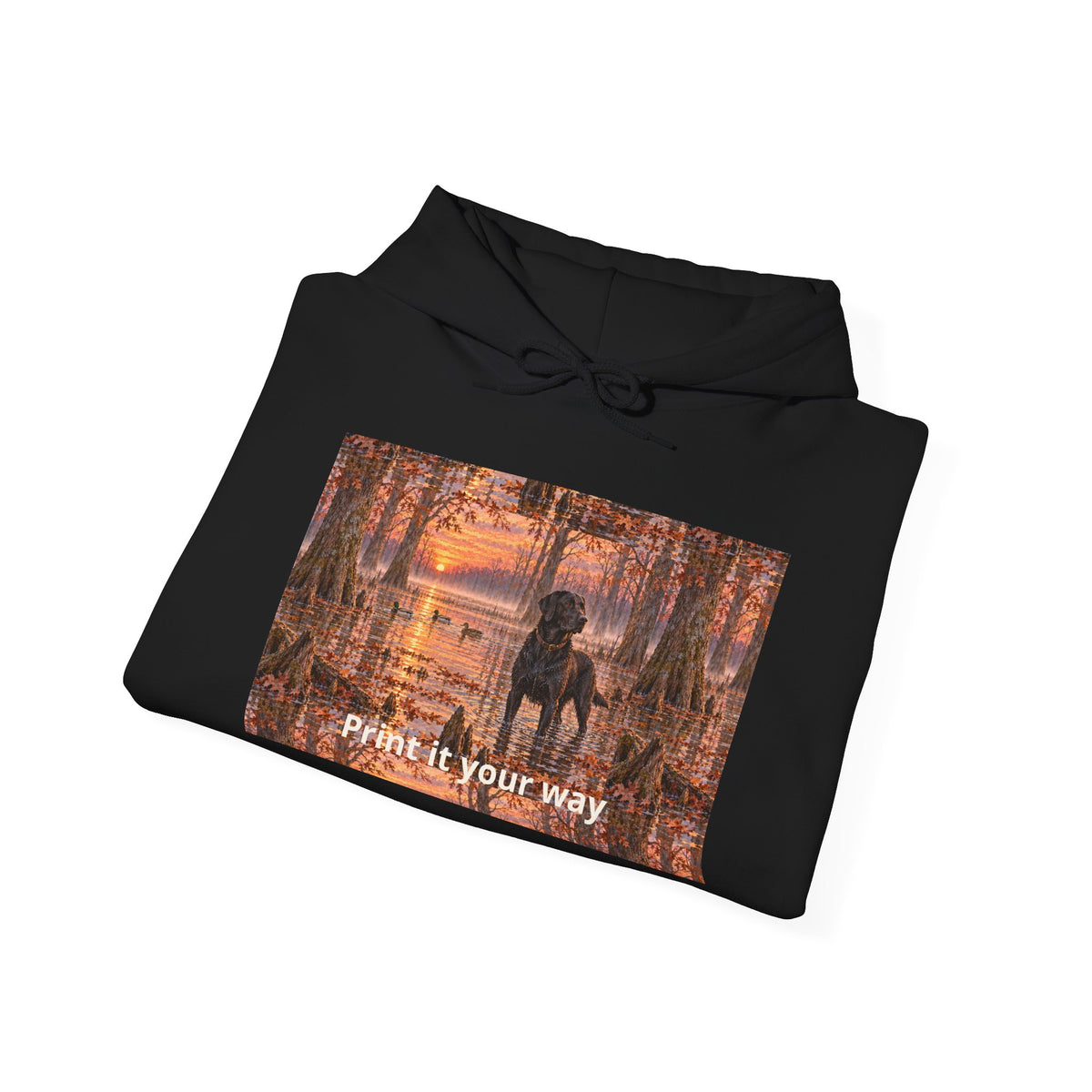 Hoodie — Autumn Forest Couple Photo "Paint It Your Way"