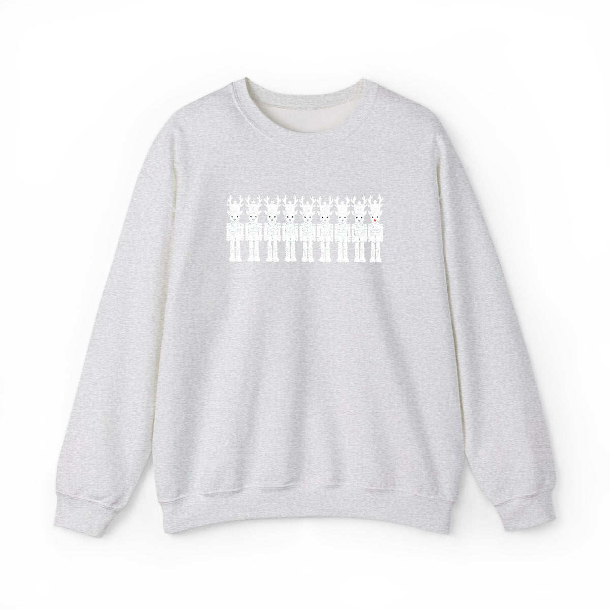 Nutcracker Reindeer Embroidered Sweatshirt | Christmas Crewneck