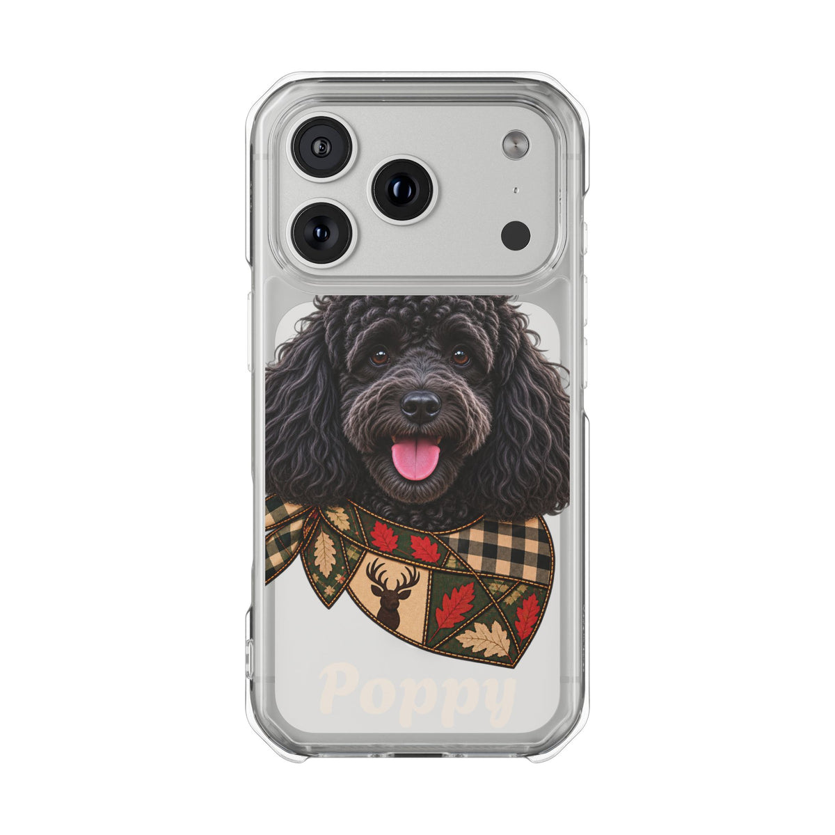 Clear Magnetic Phone Case — Poodle Personalized