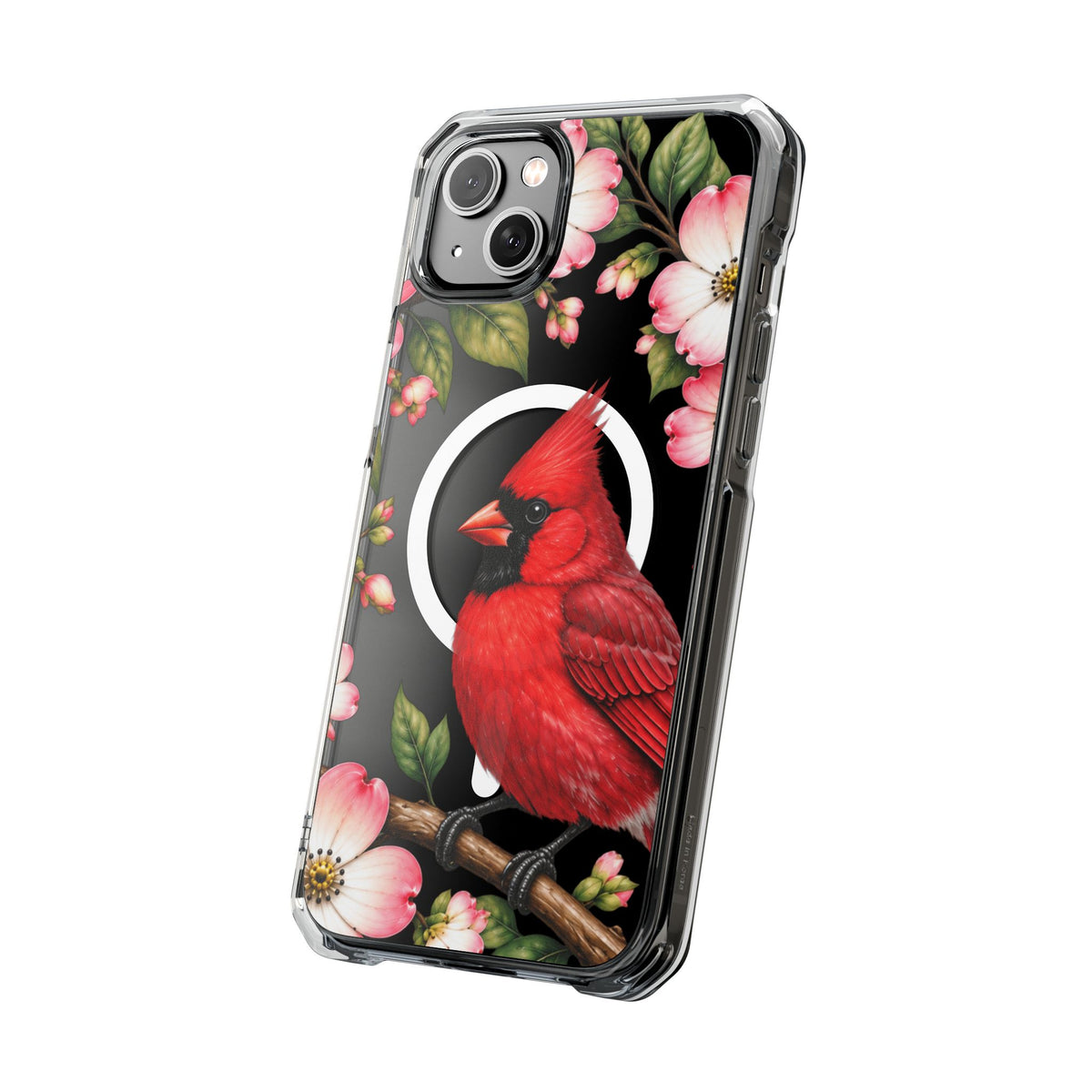 Clear Magnetic Phone Case — Cardinal Scene