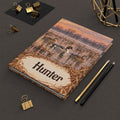 Duck Hunting Journal – Personalized Hardcover Lined Notebook (Sunrise Marsh, "Hunter")