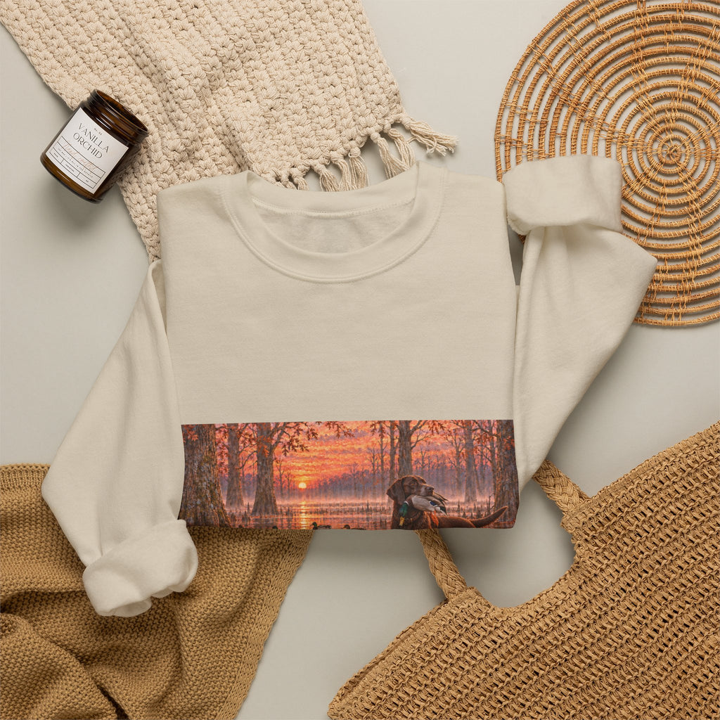 Moose at Sunset Crewneck Sweatshirt